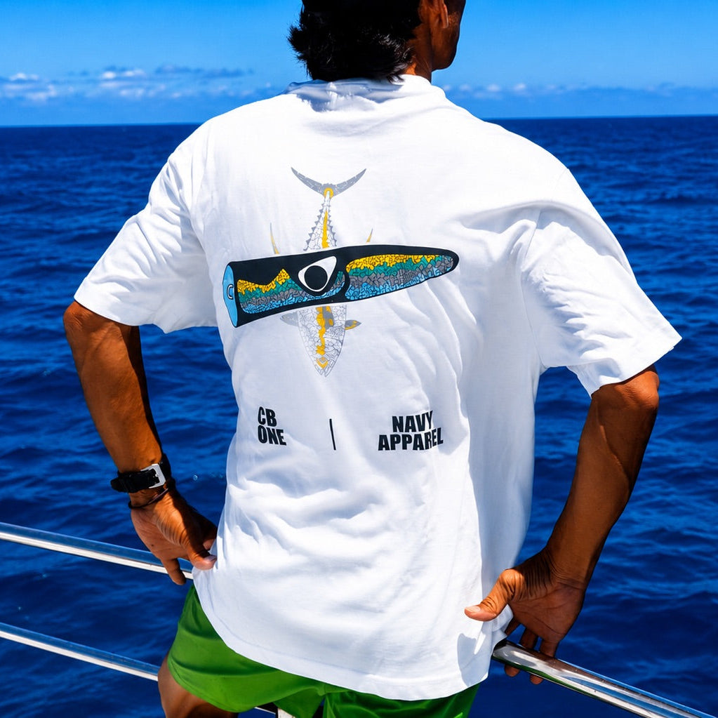 CBONE×NAVY APPAREL ﾊﾞｽﾞｰTｼｬﾂ