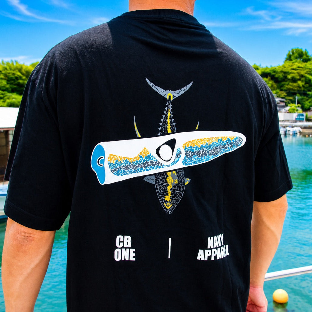 CBONE×NAVY APPAREL ﾊﾞｽﾞｰTｼｬﾂ